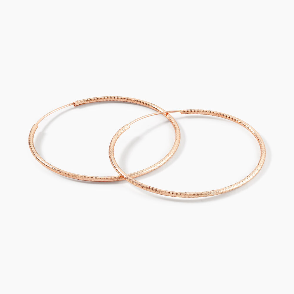 Creoles Argent Rose Agathe - Créoles Femme | Marc Orian