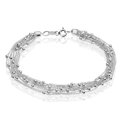 Bracelet Philou Argent Blanc - Bracelets fantaisie Femme | Marc Orian