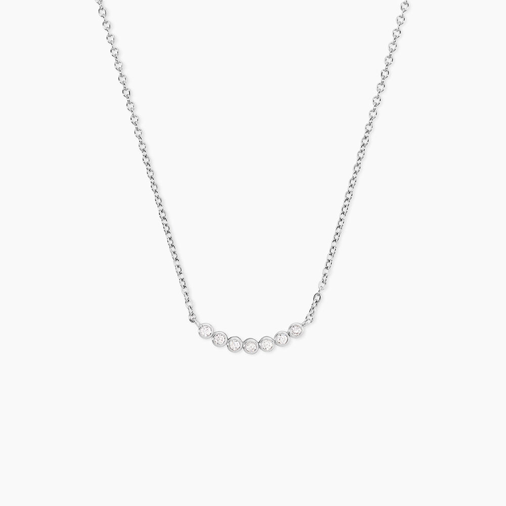 Collier Kaiko Argent Blanc Oxyde De Zirconium - Colliers avec pierres Femme | Marc Orian