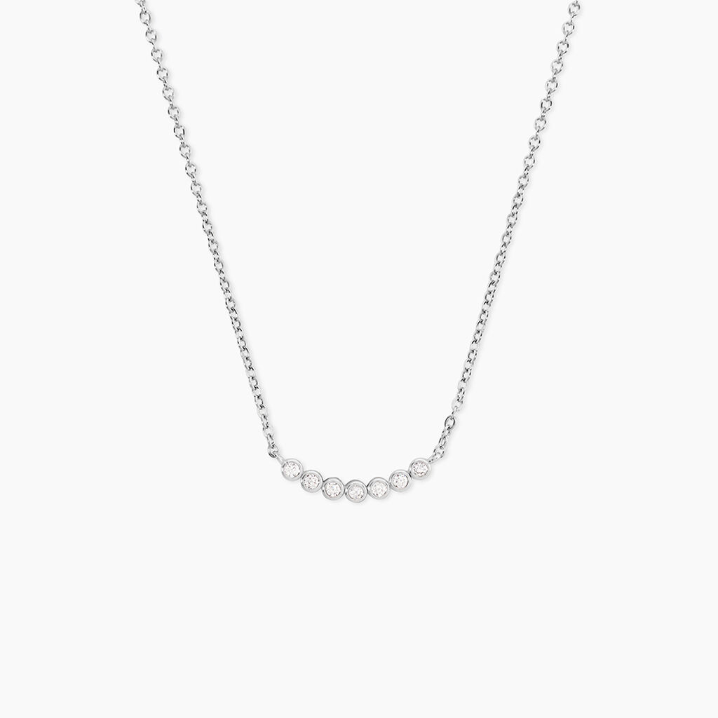 Collier Kaiko Argent Blanc Oxyde De Zirconium - Colliers avec pierres Femme | Marc Orian
