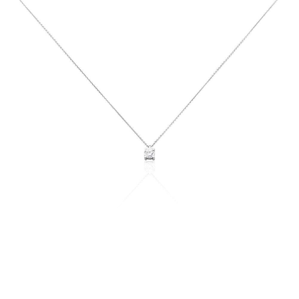 Collier Elfa Or Blanc Diamant - Colliers avec pierres Femme | Marc Orian