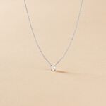Collier One Or Blanc Diamant - Colliers solitaires Femme | Marc Orian
