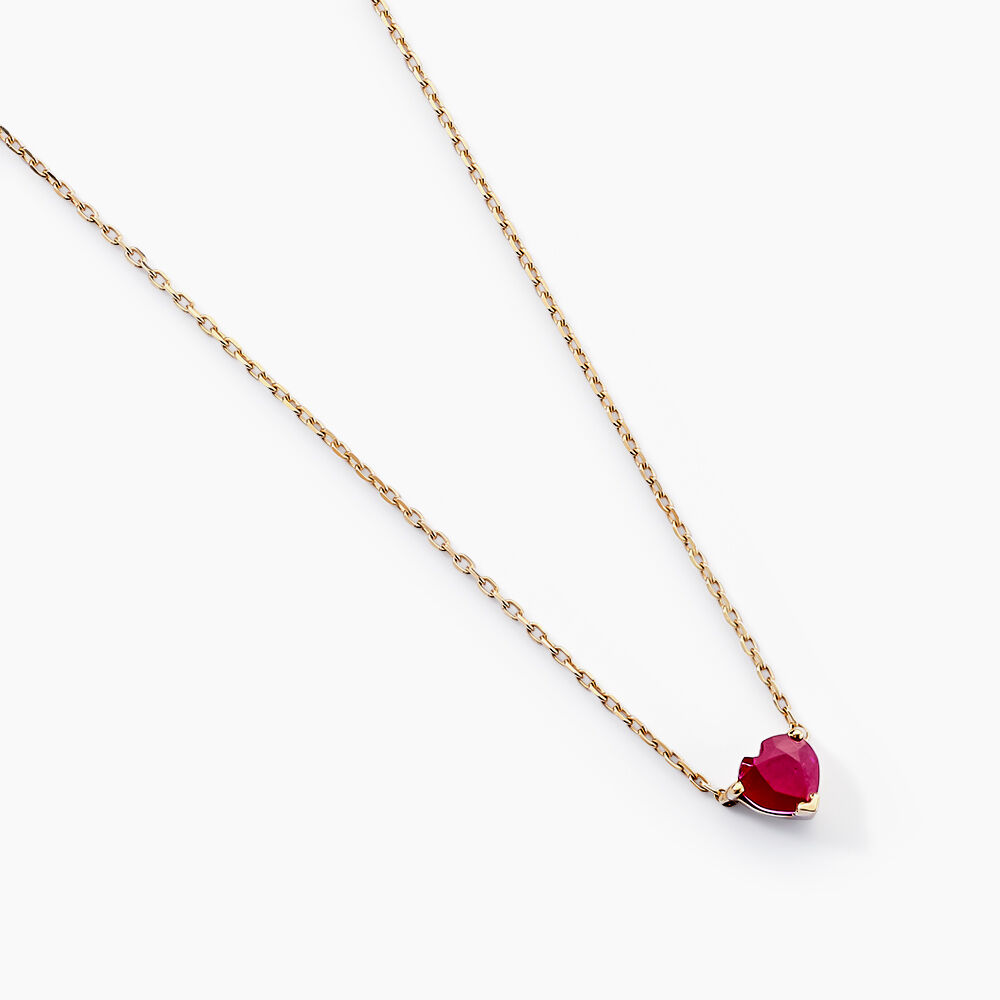 Collier Valerius Or Jaune Rubis - Colliers avec pierres Femme | Marc Orian