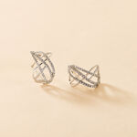 Cr&eacute;oles Marlow Argent Blanc Oxyde De Zirconium - Cr&eacute;oles Femme | Marc Orian