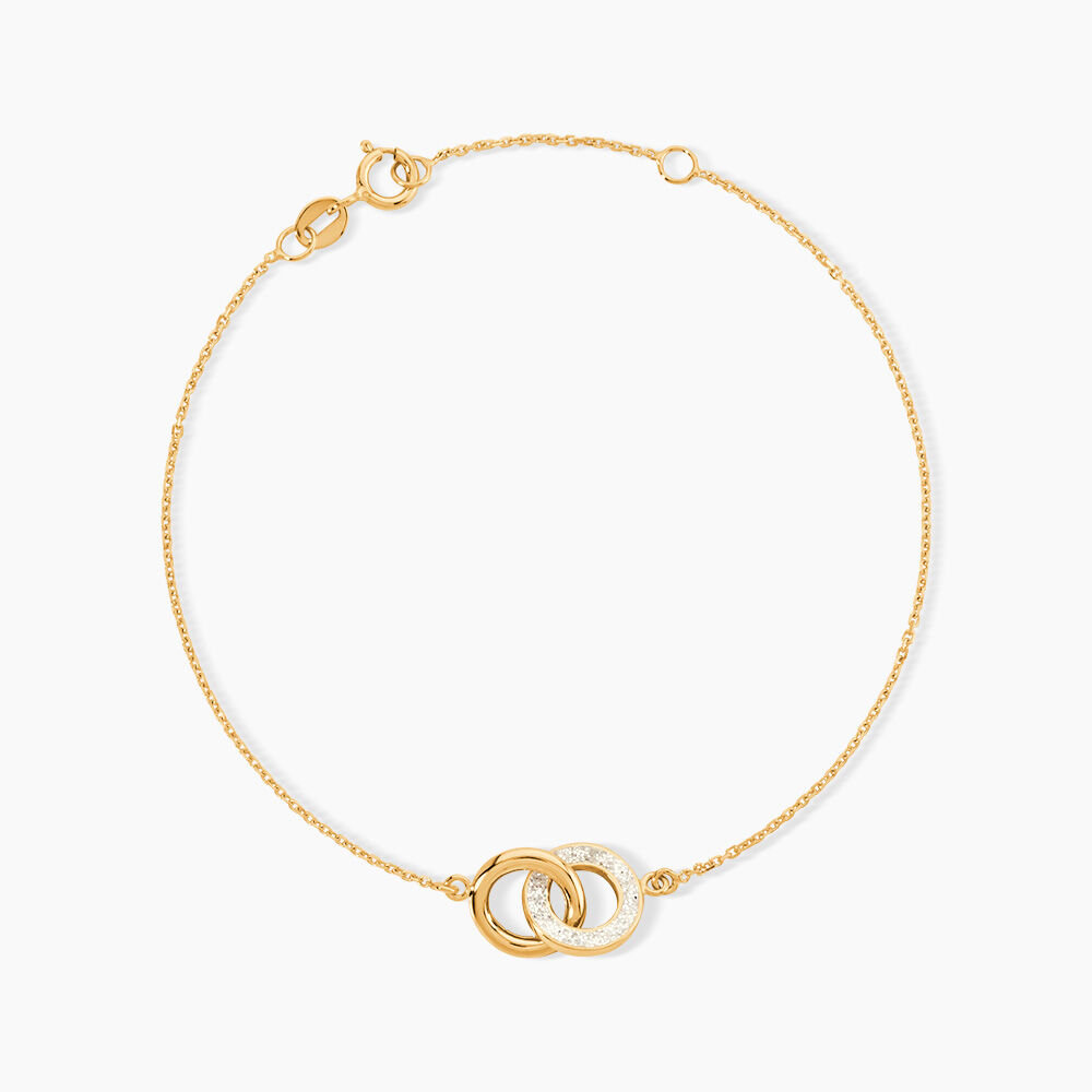 Bracelet Ciate Or Jaune - Bracelets Anneaux Entrelaces Femme | Marc Orian