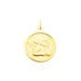Pendentif Ange Rond Mat Or Jaune - Médailles et médaillons Famille | Marc Orian