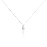 Collier Olly Or Blanc Oxyde De Zirconium - Colliers avec pierres Femme | Marc Orian