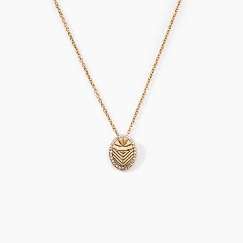 Collier Dixie Plaqué Or Doré Oxyde De Zirconium - Colliers avec pierres Femme | Marc Orian