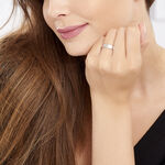 Alliance Inayah Ruban Plat Argent Blanc - Alliances duo Famille | Marc Orian