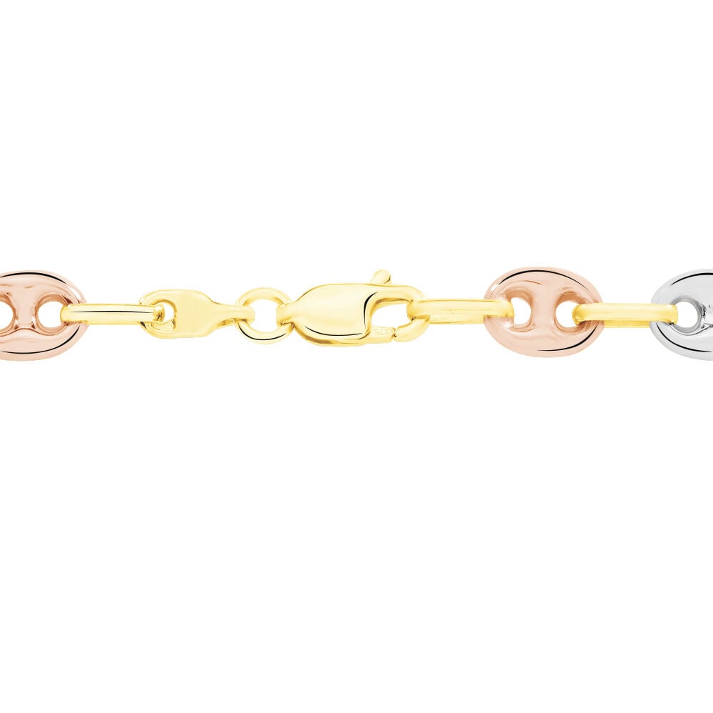 Collier Dami Maille Grain De Cafe Or Tricolore - Chaines Homme | Marc Orian