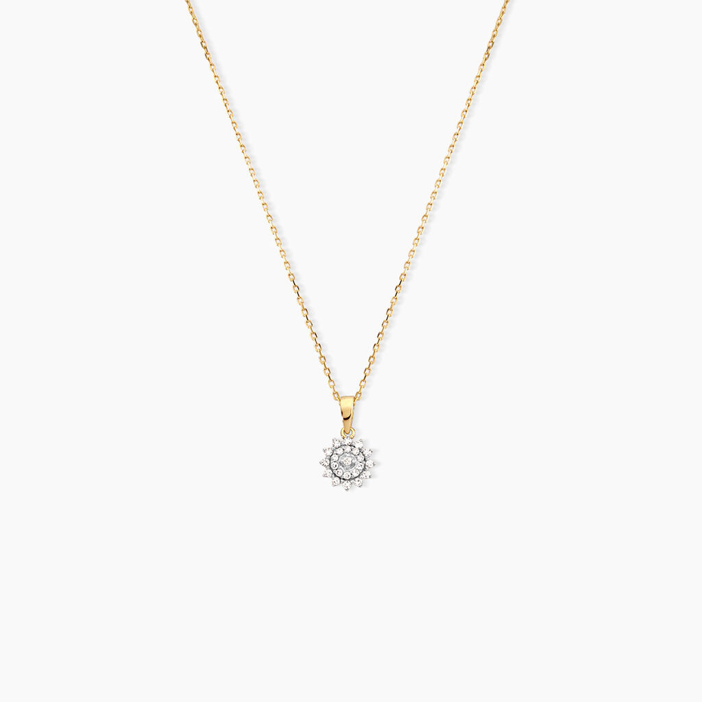 Collier Barbra Or Jaune Diamant - Colliers avec pierres Femme | Marc Orian