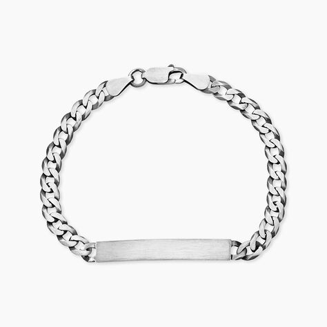 Bracelet Identit&eacute; Casper Argent Gris - Gourmettes Femme | Marc Orian