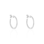 Cr&eacute;oles Argent Django Oxydes De Zirconium - Cr&eacute;oles Femme | Marc Orian