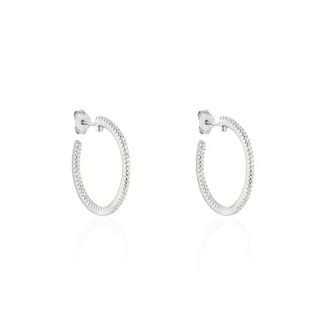 Cr&eacute;oles Argent Django Oxydes De Zirconium - Cr&eacute;oles Femme | Marc Orian