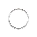 Alliance Camille Ruban Plat Or Blanc - Alliances duo Unisex | Marc Orian