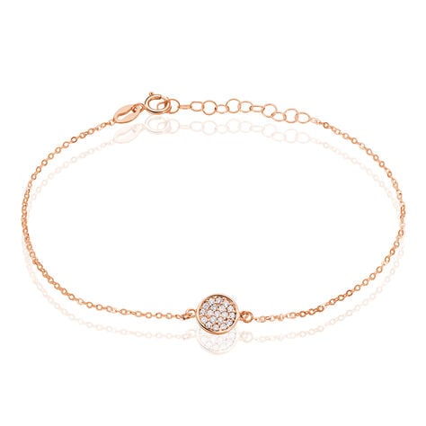 Bracelet Helinie Or Rose Oxyde De Zirconium - Bracelets Medailles Femme | Marc Orian