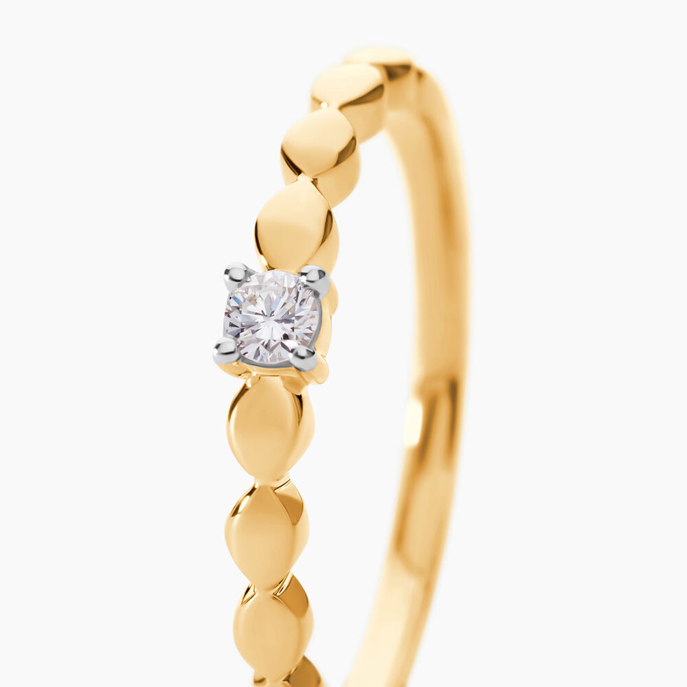 Bague Or Jaune Chantel Diamants - Solitaires Femme | Marc Orian