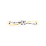 Bague Solitaire Asia Or Jaune Diamant - Parures de mariage Femme | Marc Orian