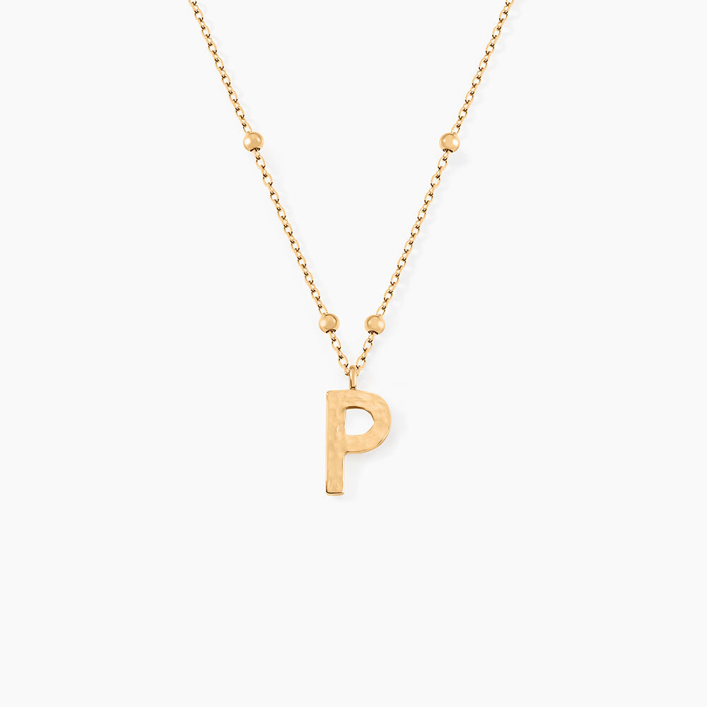 Collier Plaqu&eacute; Or Jaune Lettra - Colliers ete Femme | Marc Orian