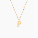Collier Plaqu&eacute; Or Jaune Lettra - Colliers ete Femme | Marc Orian