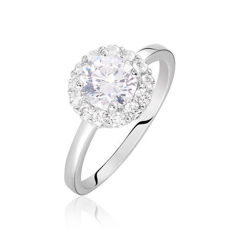 Bague Eternite Argent Blanc Oxyde De Zirconium - Bagues Solitaire Femme | Marc Orian