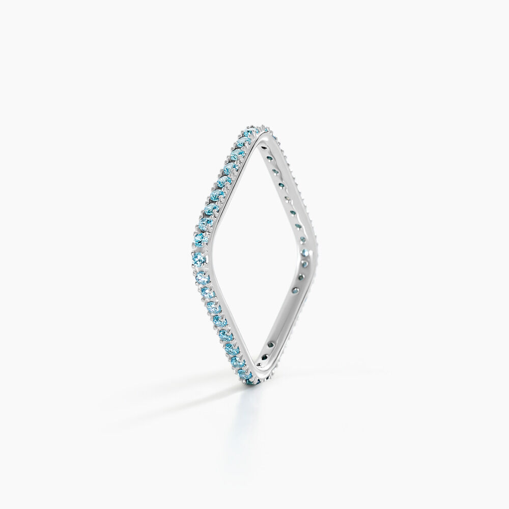 Bague Aeselya Argent Blanc Oxyde De Zirconium - Bagues avec pierre Femme | Marc Orian