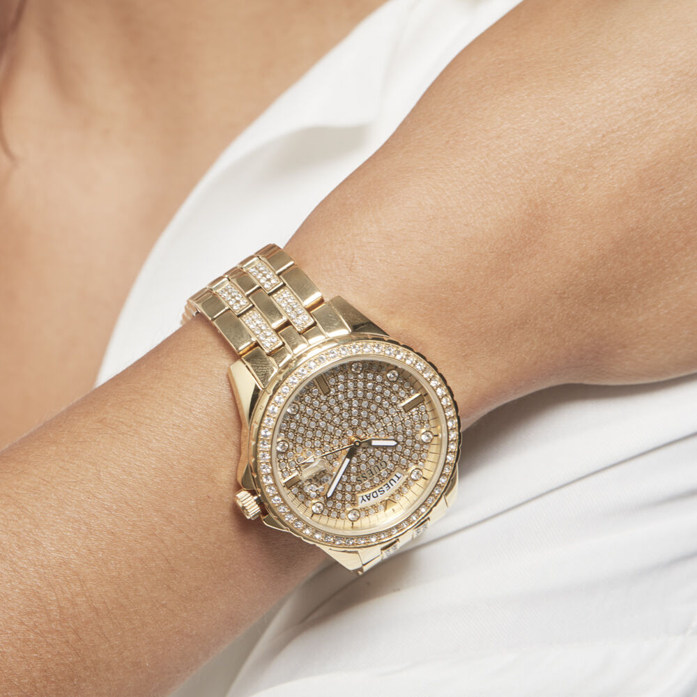 Montre Guess Lady Comet Acier Dore - HIMFJQC7230 • Marc Orian | Bijouterie  en ligne