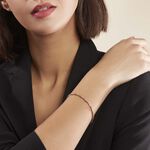 Bracelet Abie Torsade Argent Rose - Bracelets fantaisie Femme | Marc Orian