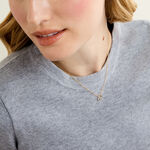 Collier Eliana Argent Dor&eacute; A L'Or 750/1000 Topaze Oxyde De Zirconium - Colliers avec pierres Femme | Marc Orian