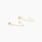 Boucles D'oreilles Pendantes Kettil Or Jaune Oxyde De Zirconium - Pendantes Femme | Marc Orian