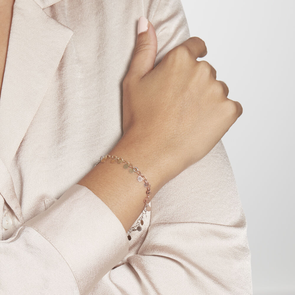 Bracelet Argent Tricolore Bop - Bracelets chaînes Femme | Marc Orian