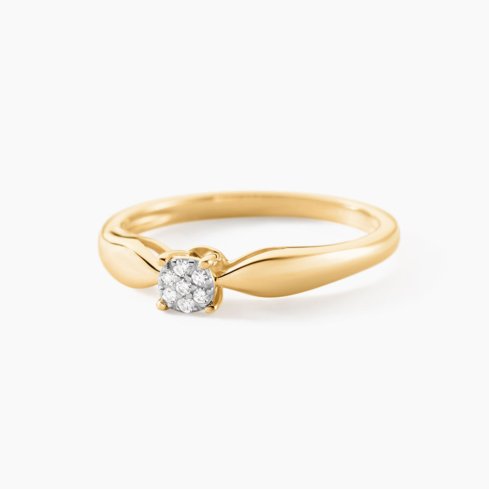 Bague Louisanna Or Jaune Diamant - Parures de mariage Femme | Marc Orian