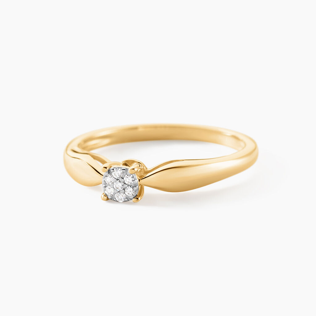 Bague Louisanna Or Jaune Diamant - Parures de mariage Femme | Marc Orian