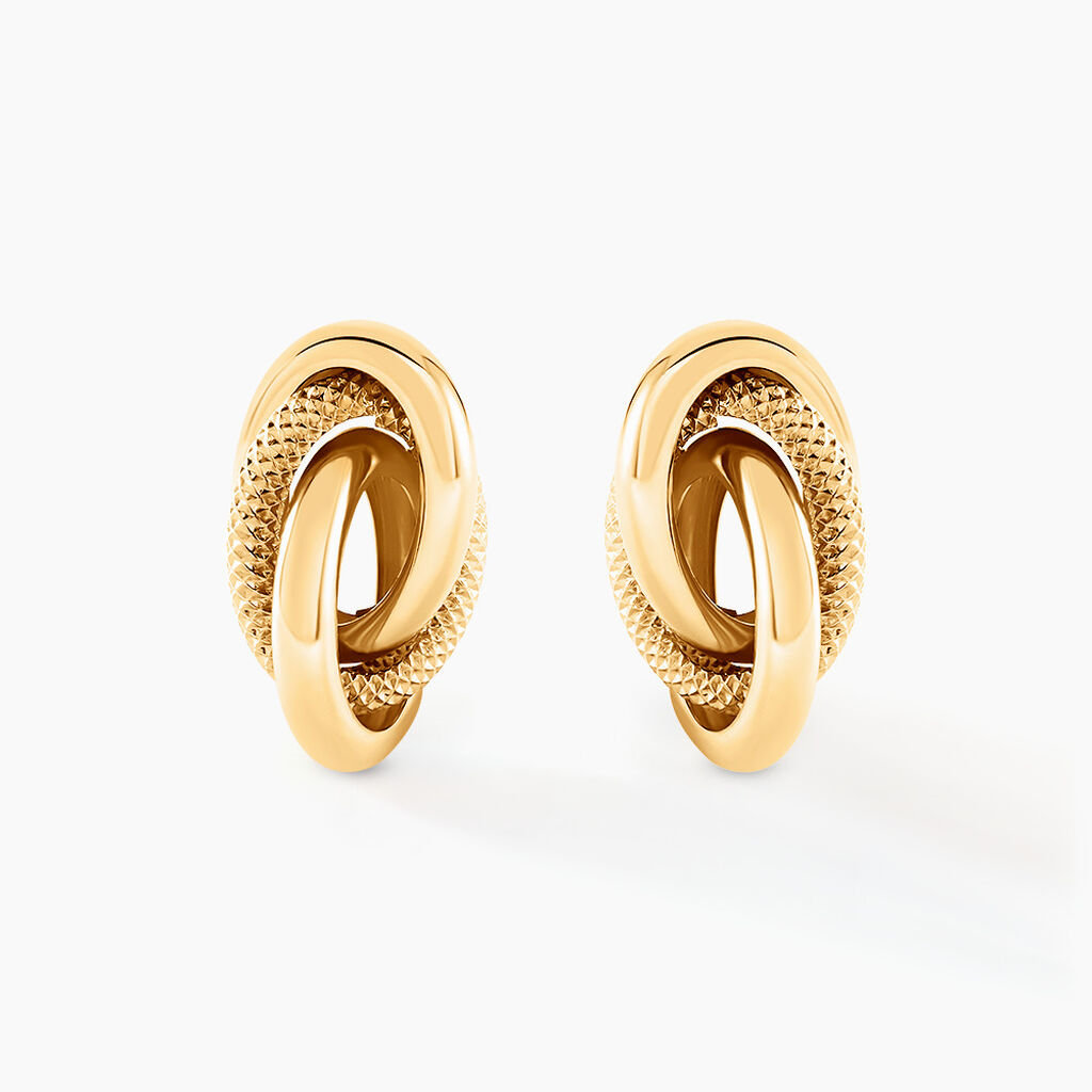 Boucles D'oreilles Puces Nyx Or Jaune - Puces Femme | Marc Orian