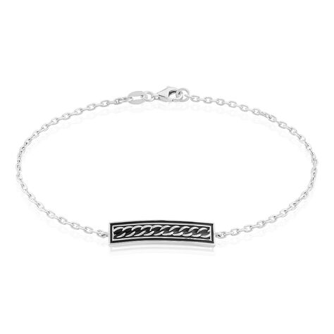Bracelet Balthazar Argent Blanc - Bracelets chaînes Homme | Marc Orian