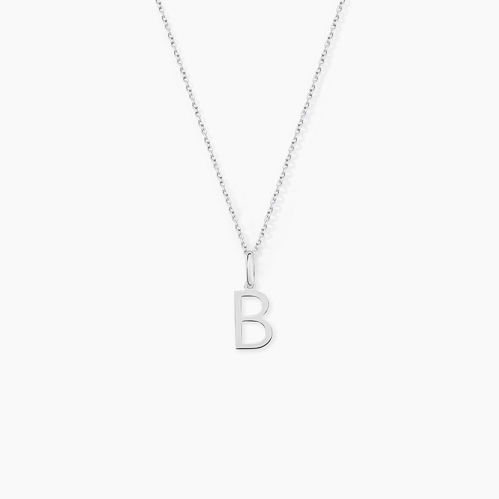 Pendentif Ionia Lettre Or Blanc - Pendentifs Famille | Marc Orian