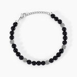 Bracelet Boules Acier Gris Laloun - Bracelets cha&icirc;nes Homme | Marc Orian