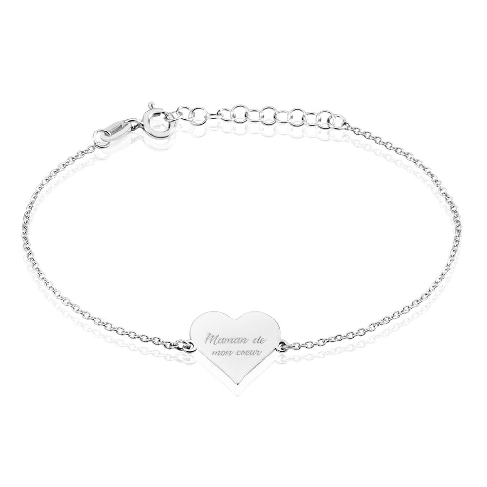 Bracelet Argent Blanc Francino - Bracelets chaînes Femme | Marc Orian