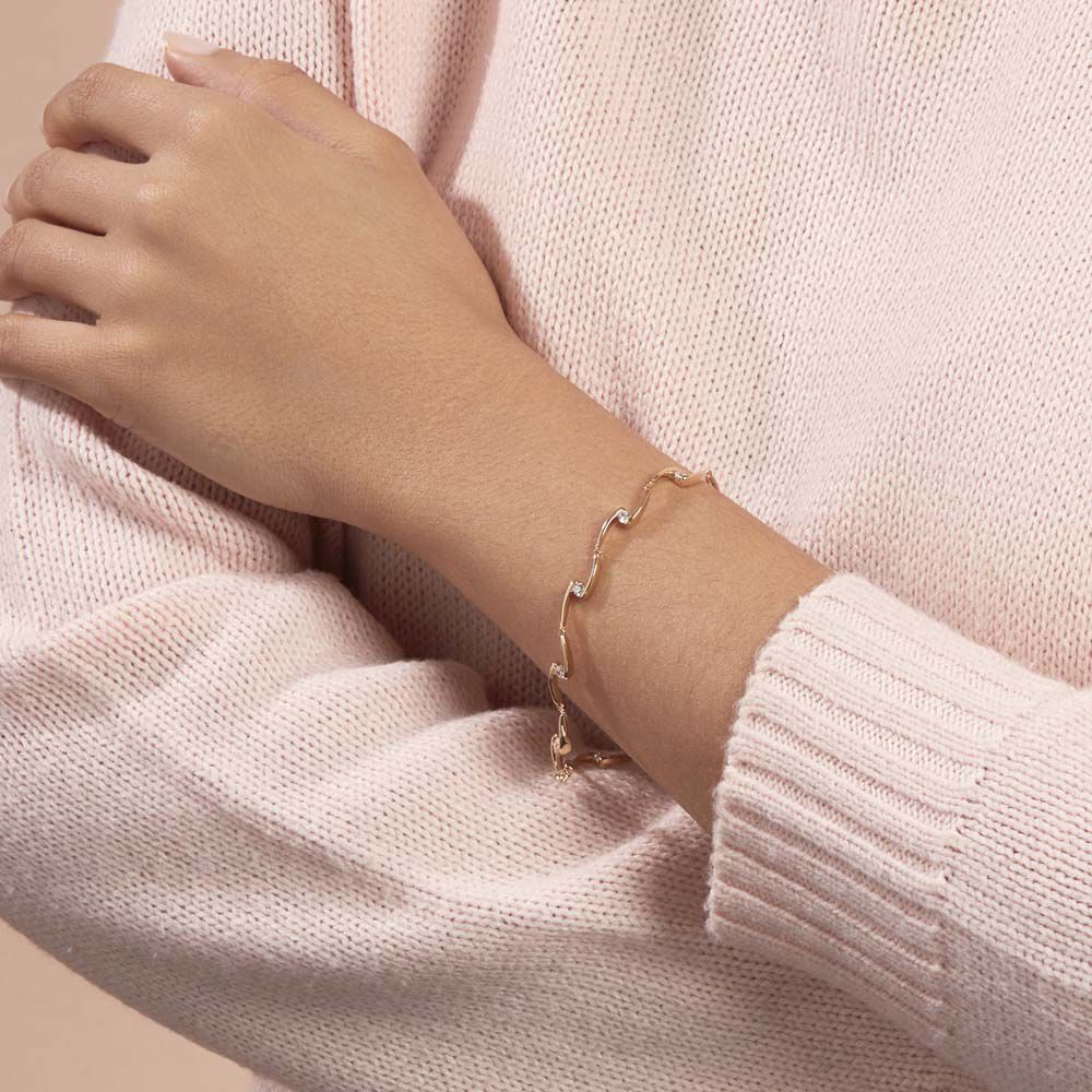 Bracelet Ayda Plaqué Or Jaune Oxyde De Zirconium - Bracelets chaînes Femme | Marc Orian