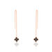Boucles D'oreilles Pendantes Kathalyne Argent Rose Oxyde De Zirconium - Pendantes Femme | Marc Orian