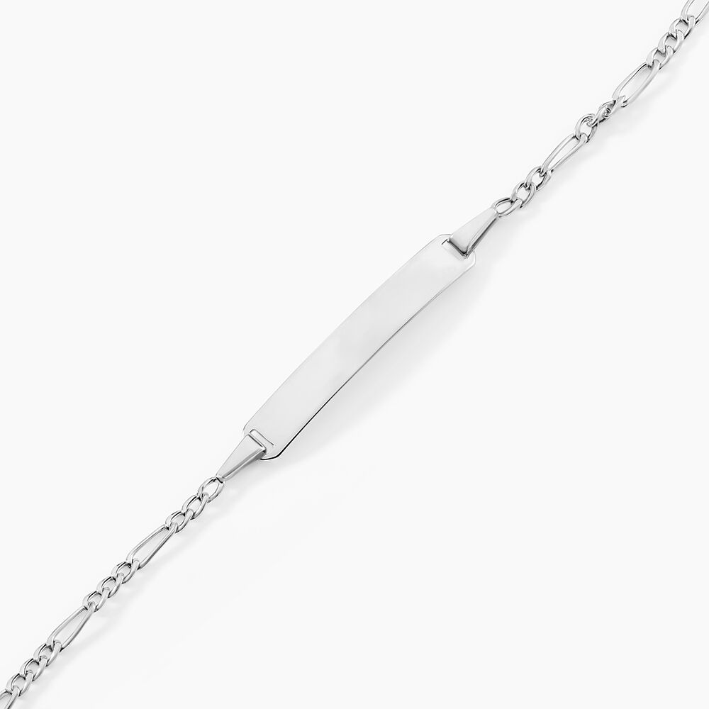 Bracelet Identité Bebe Bartolomee Or Blanc - Gourmettes Enfant | Marc Orian