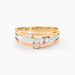 Bague Superposition Or Tricolore Diamant - Bagues 3 anneaux Femme | Marc Orian