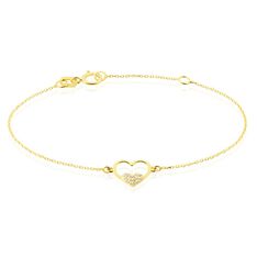 Bracelet Or Jaune Saponaire Oxydes De Zirconium - Bracelets chaînes Enfant | Marc Orian