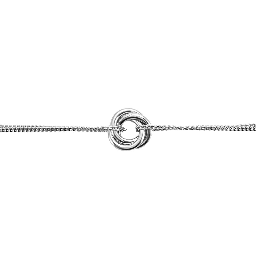 Bracelet Ariah Argent Blanc - Bracelets Anneaux Entrelaces Femme | Marc Orian