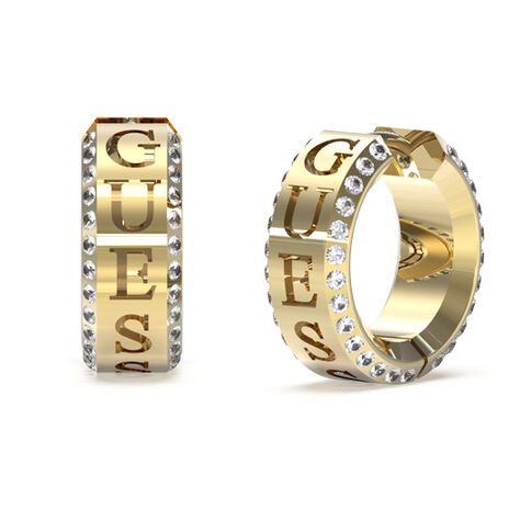 Cr&eacute;oles Guess Just Acier Jaune Oxyde De Zirconium - Cr&eacute;oles Femme | Marc Orian
