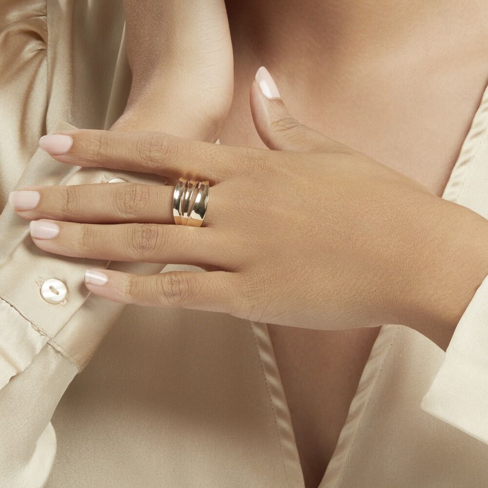Bague Edwyna Plaqué Or Jaune - Bagues dorées Femme | Marc Orian