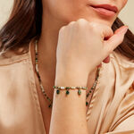 Bracelet Acier Jaune Cordi&eacute;rite Labradorite - Bracelets cha&icirc;nes Femme | Marc Orian