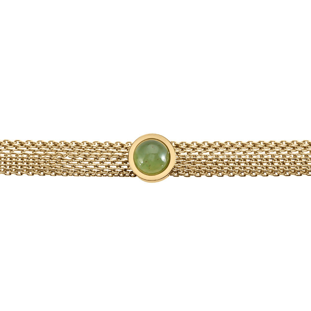Bracelet Véria Acier Jaune Aventurine - Bracelets chaînes Femme | Marc Orian