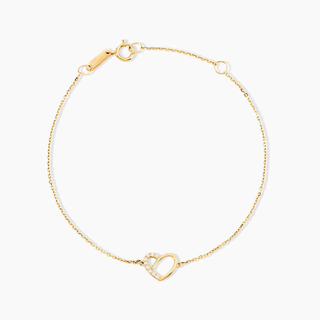 Bracelet Osamu Or Jaune Oxyde De Zirconium - Bracelets cha&icirc;nes Femme | Marc Orian