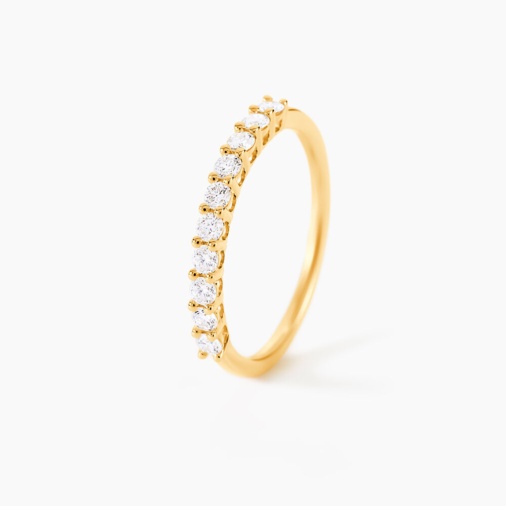 Alliance 1290 Or Jaune Diamant - Alliances duo Femme | Marc Orian